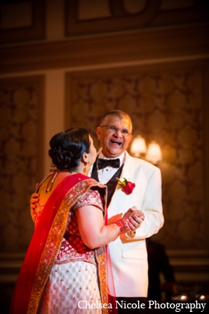 indian wedding reception bride father dance