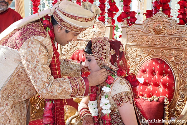 indian ceremony wedding bride groom