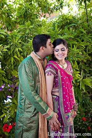 indian wedding bride groom photography puja