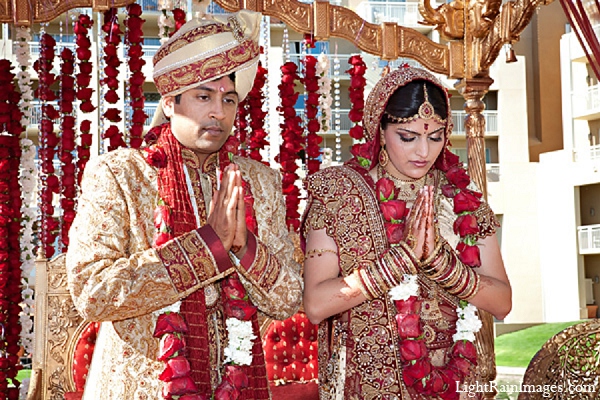 indian wedding ceremony groom bride