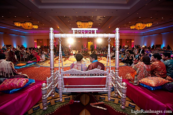 indian wedding sangeet groom bride