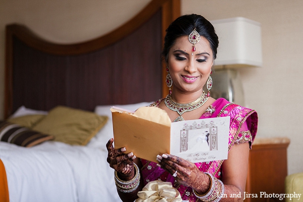 indian wedding bride letter pre-ceremony