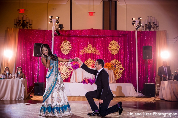 indian wedding groom bride dance reception