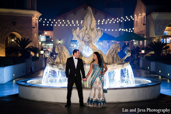 indian wedding reception bride groom portraits