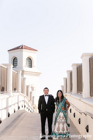 indian wedding reception portraits bride groom