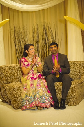 indian wedding groom reception bride