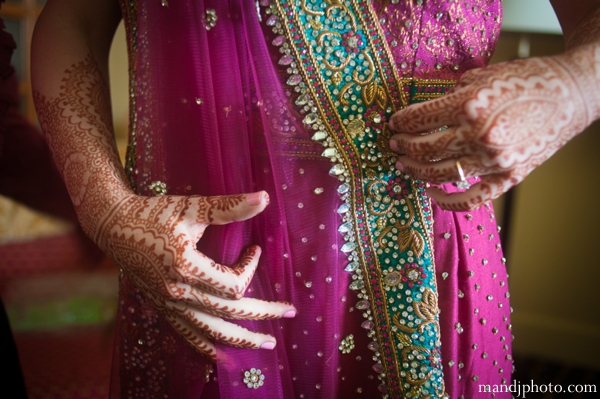 indian wedding bridal ceremony lengha henna