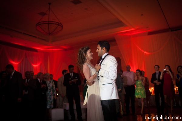 indian wedding bride groom dancing lighting