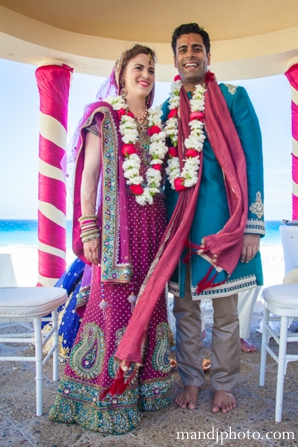 indian wedding couple fusion ceremony