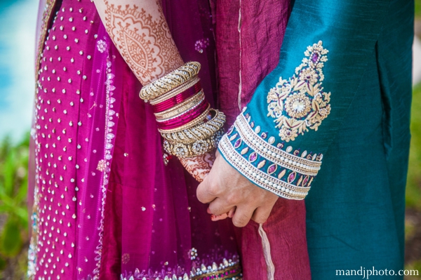 indian wedding detail couples portrait henna bangles