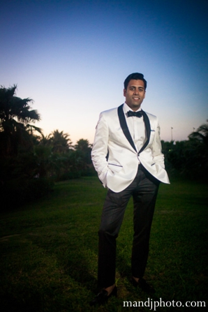 indian wedding reception portrait groom