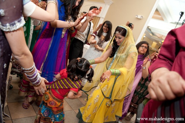 pakistani bride mehndi party