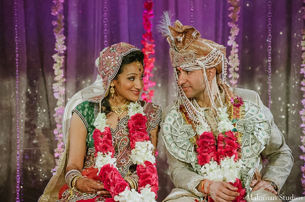 indian wedding bride groom ceremony