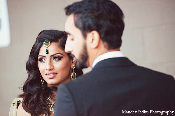 indian wedding reception portraits bride groom jewelry makeup