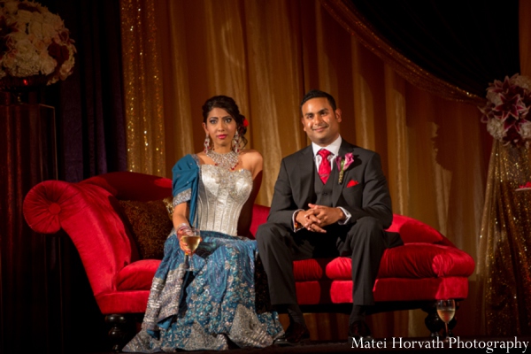 indian wedding bride groom reception