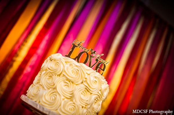 indian wedding reception cake photography