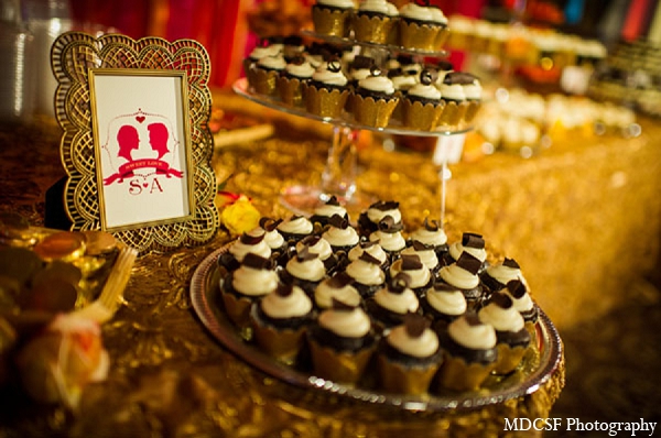 Indian wedding reception treats dessert table | Photo 12154