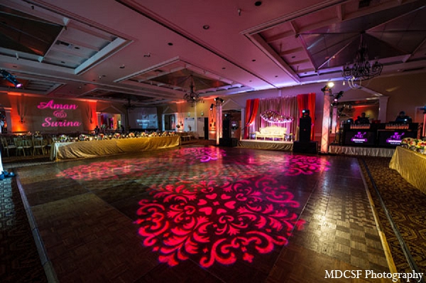 indian wedding reception venue lighting decor