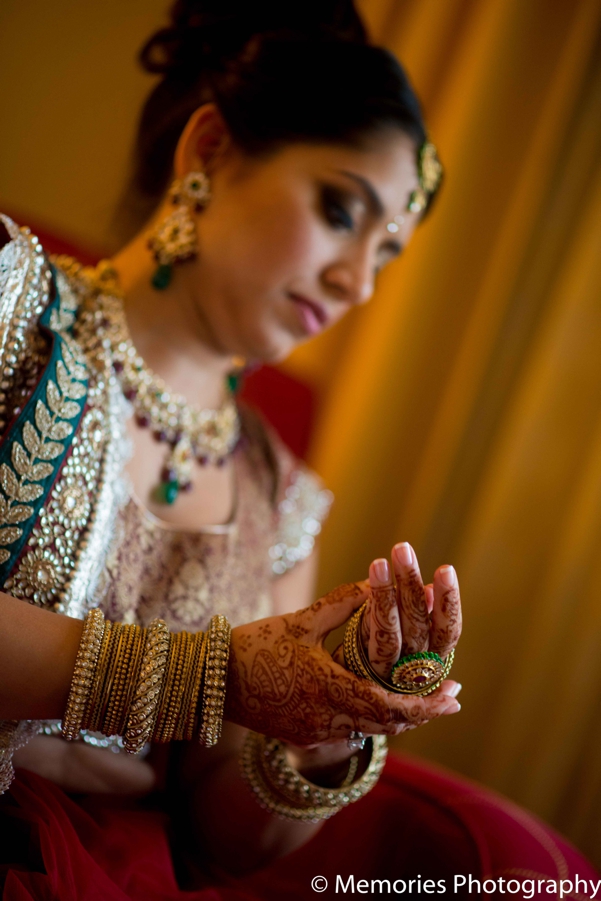 indian wedding bridal jewelry portrait