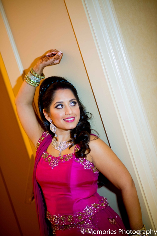 indian wedding bride reception lengha