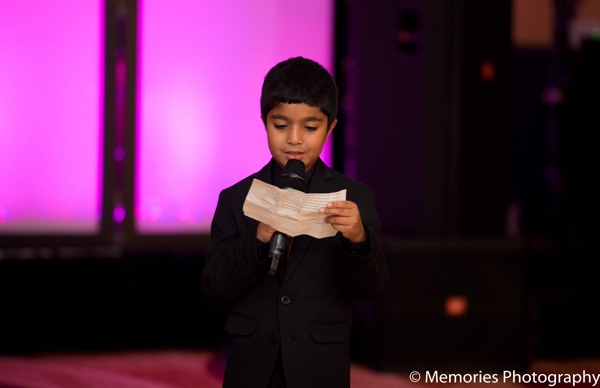 indian wedding guests speech lighting