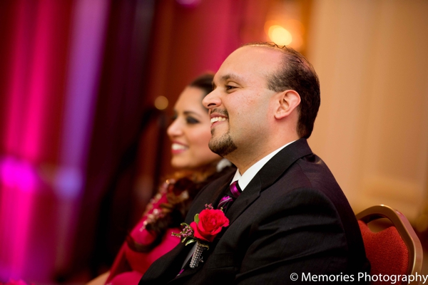 indian wedding reception bride groom