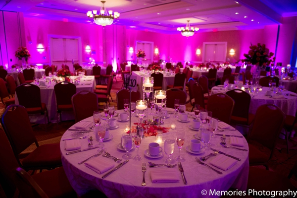 indian wedding reception lighting venue