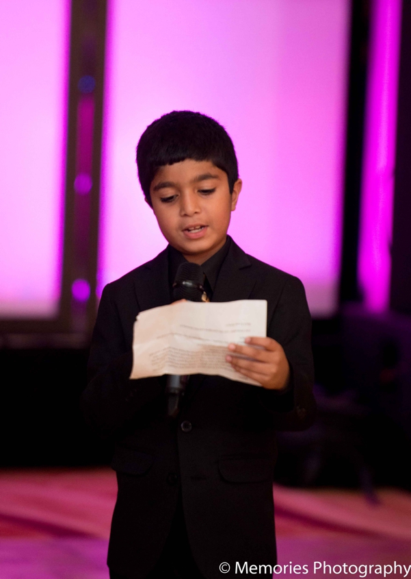 indian wedding reception speech lighting