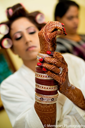 indian wedding bride traditional bangles