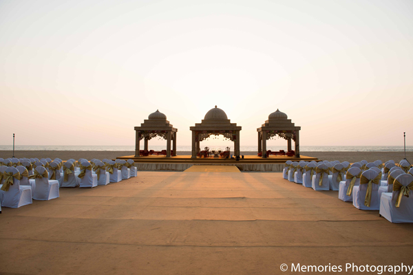 indian wedding outdoor ceremony mandap