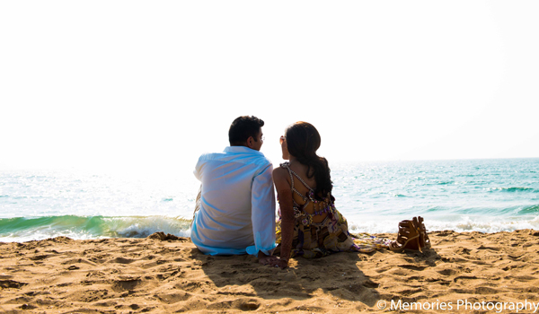 indian wedding portraits beach