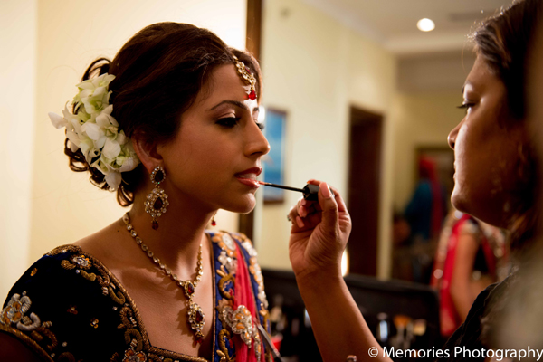 indian wedding traditional bride makeup