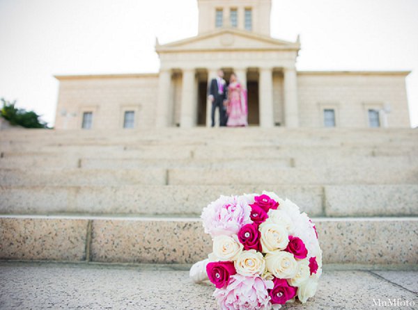 indian wedding photography bouquet portrait