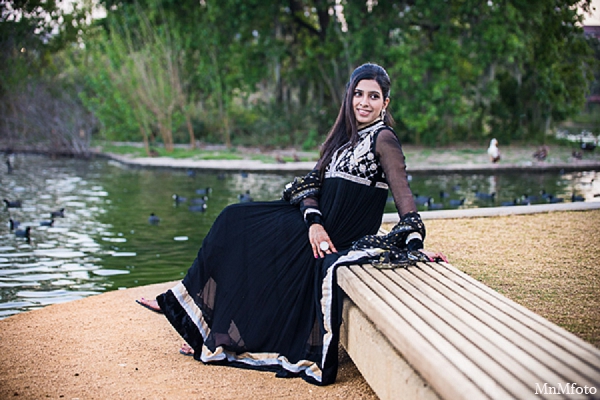 indian wedding engagement photos bride bench