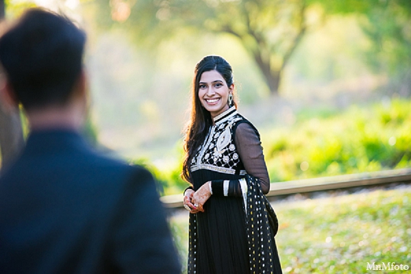 indian wedding engagement photos outdoor bride groom