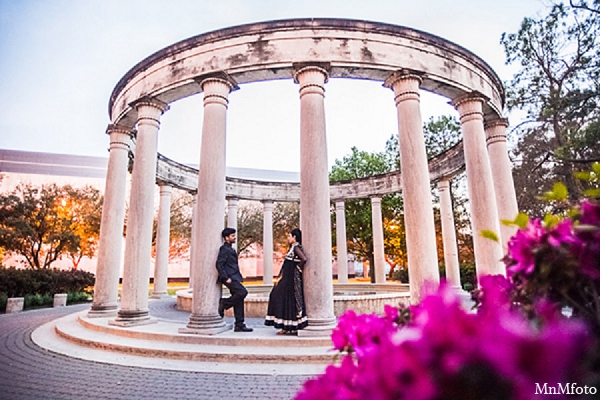 indian wedding engagement photos pink flowers