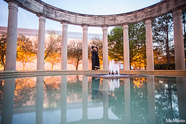 indian wedding engagement photos water pillars