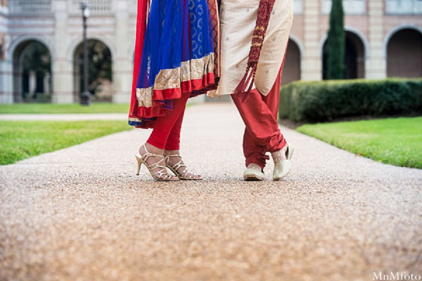 indian wedding outside foot shot portrait