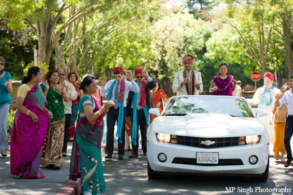 indian-wedding-baraat-white-convertible-car-celebration