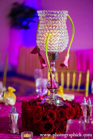 indian wedding reception centerpieces