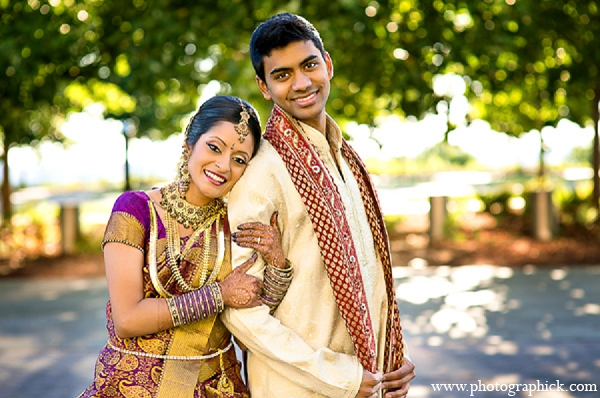 indian wedding groom bride first look portraits