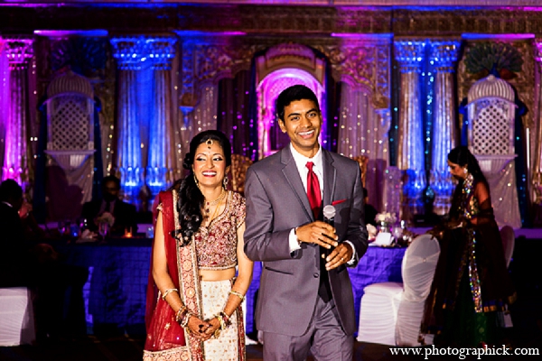 indian wedding reception bride groom