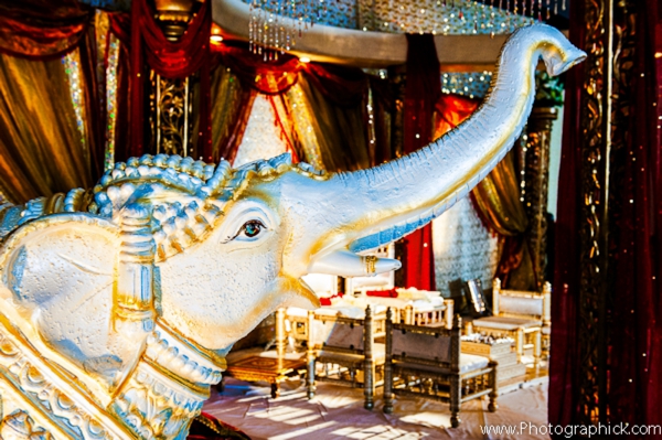 Indian-wedding-ceremony-decor-elephant-statue | Maharani Weddings