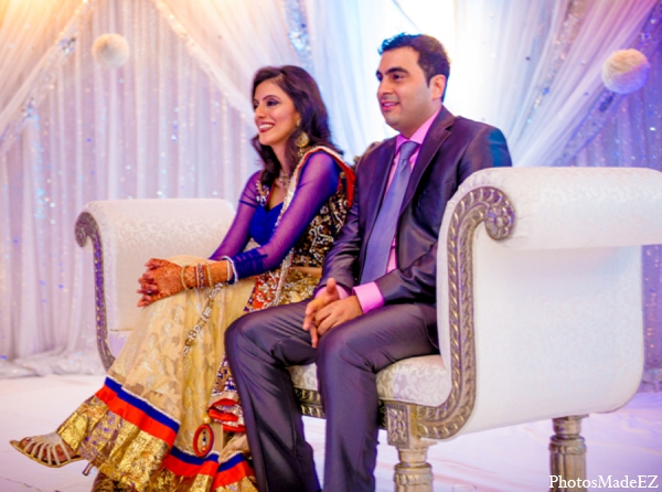 Indian wedding sangeet bride groom outfit