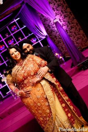 indian wedding bride groom portrait