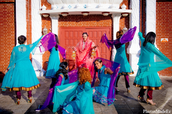 indian wedding ceremony bridal party