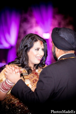 indian wedding reception bride groom