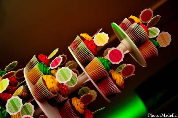 indian wedding sangeet cupcakes