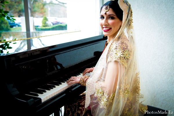 indian wedding bride traditional lengha ceremony