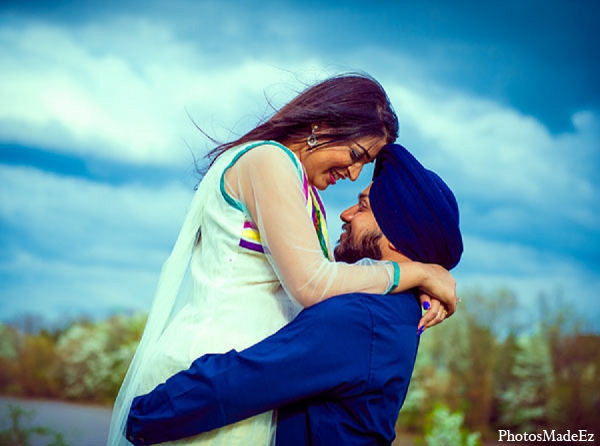 indian wedding portraits engagement outdoors